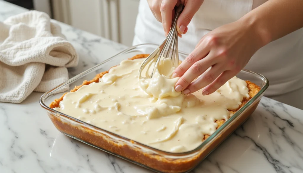 Combine the Cake Mix Base