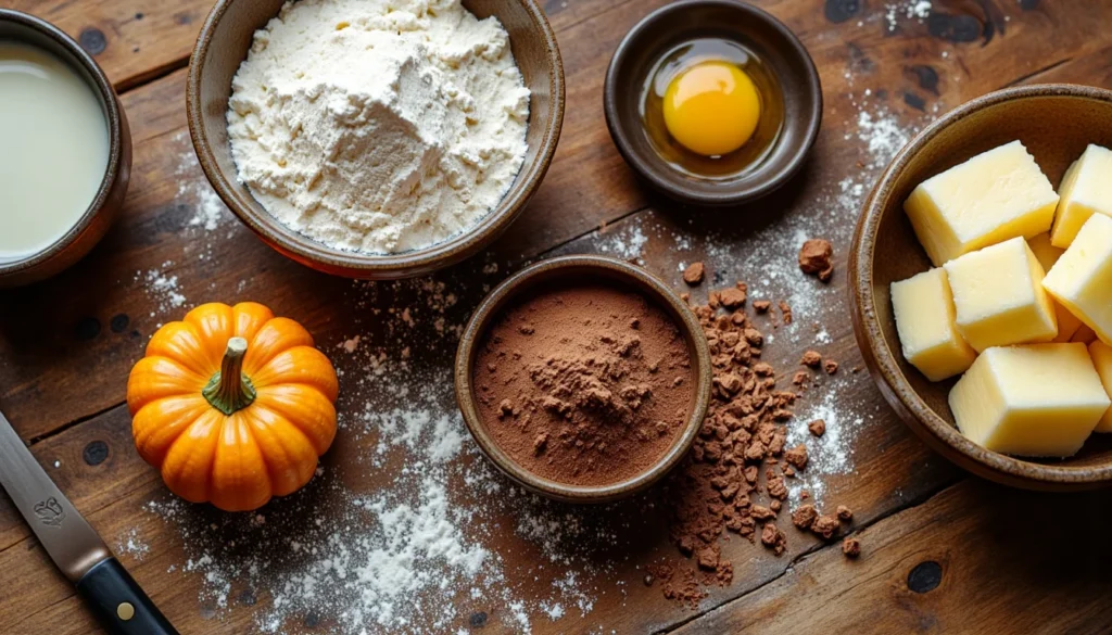 Halloween cake ingredients