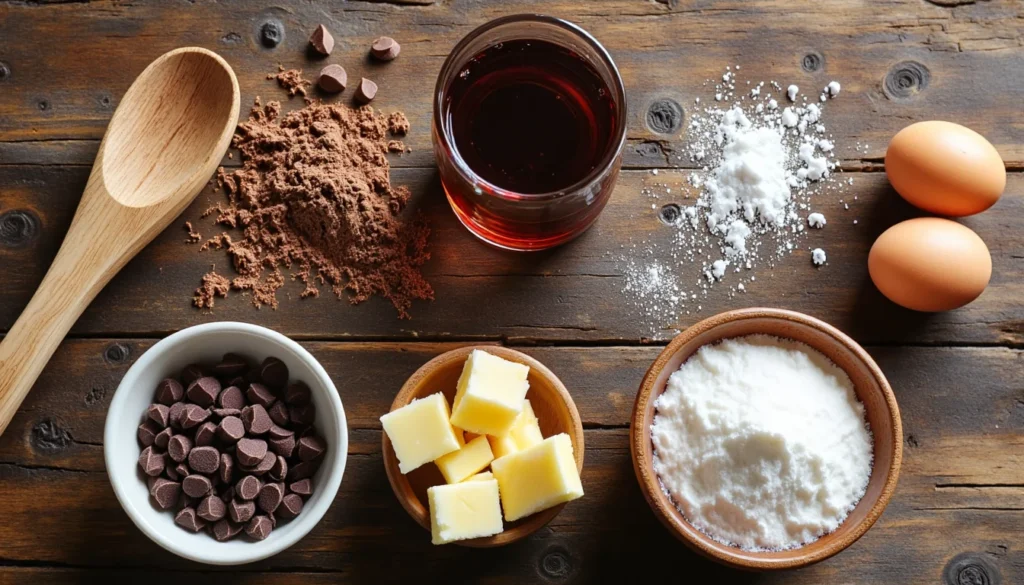 Ingredients for Cherry Soda Chocolate Cake