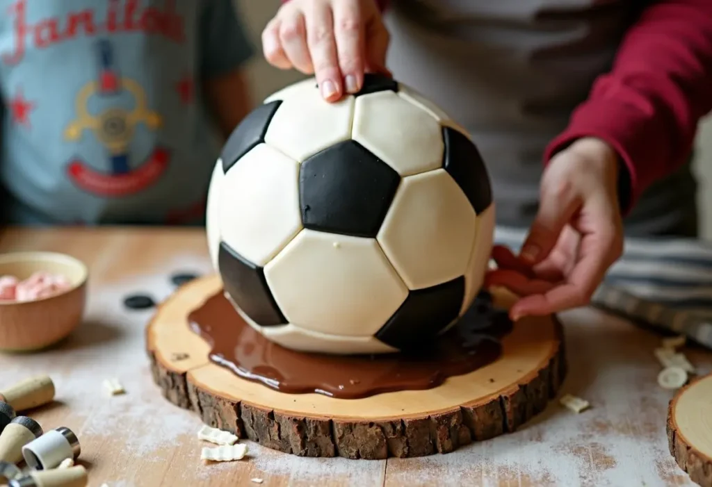 Make a Spinning Sports Ball Cake