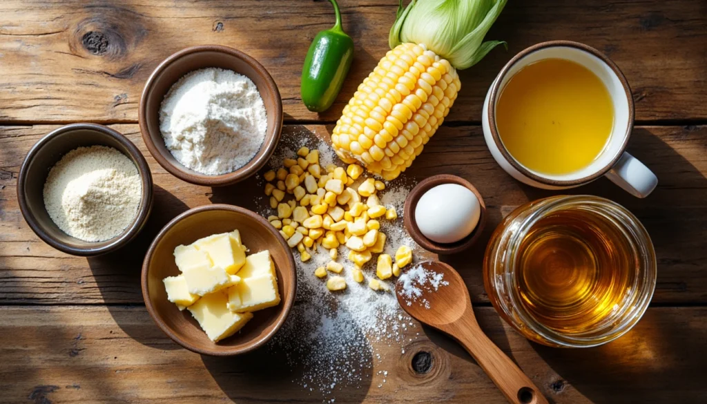 Ingredients for the Best Corn Cakes