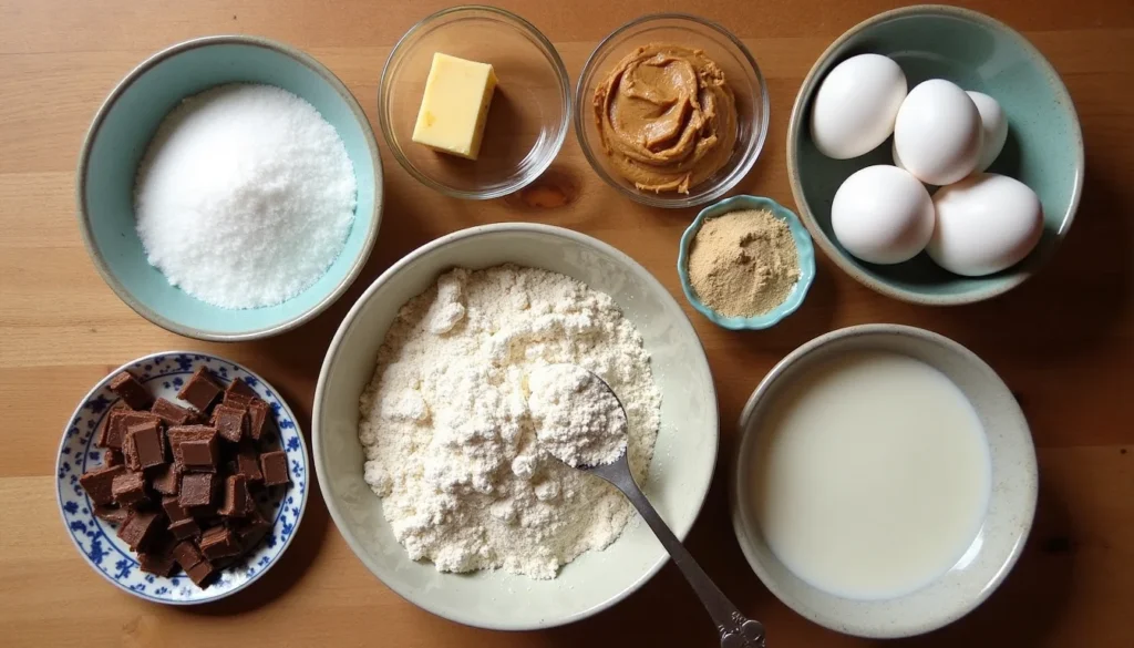 Ingredients for Homemade Tandy Cake