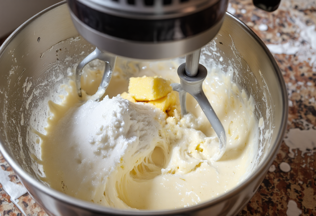Cream butter and sugar