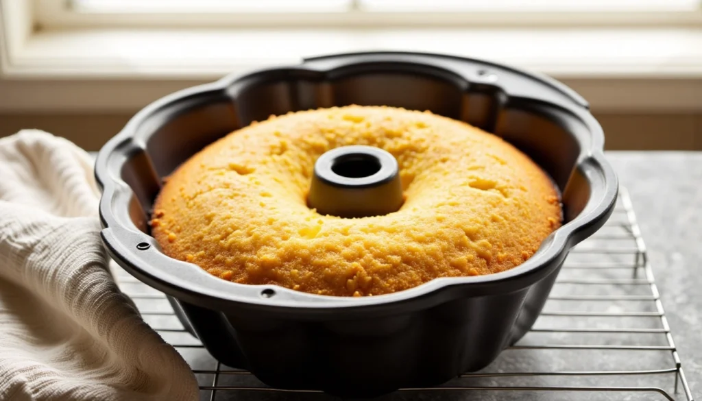 Cake Cooling in Pan