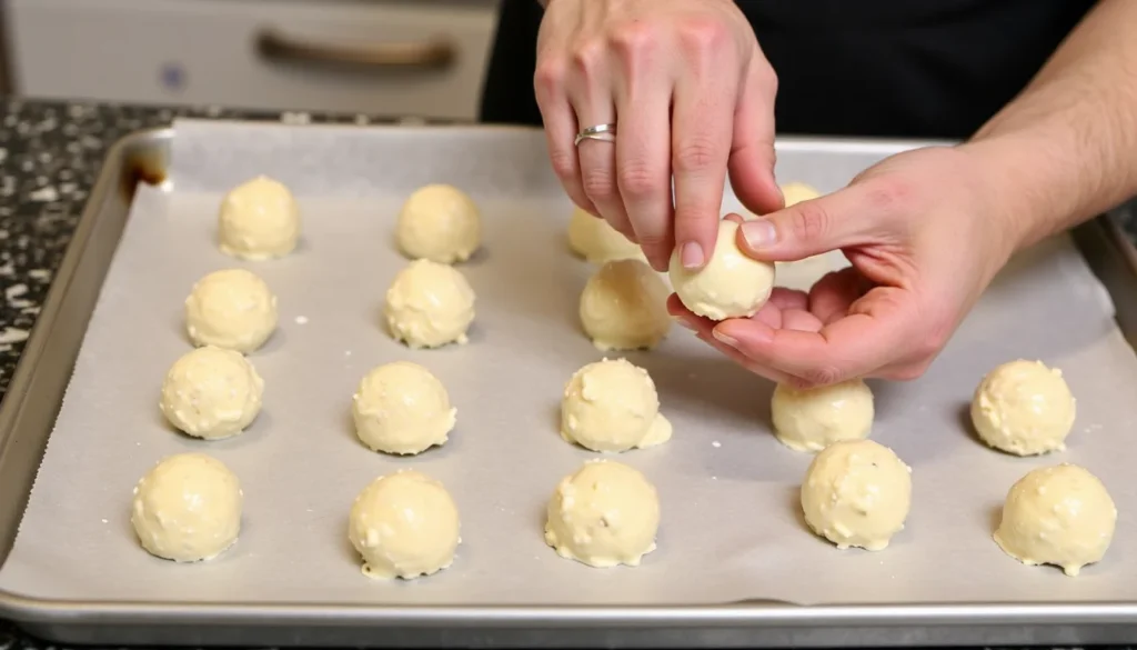 Roll mixture into cake pop balls