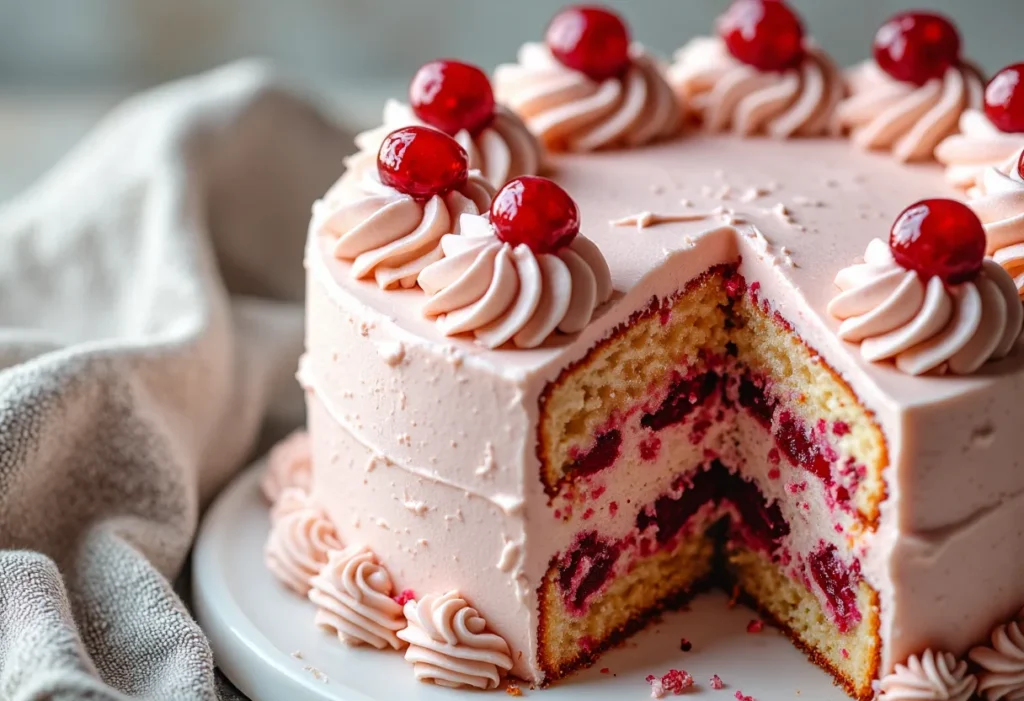 Cherry Chip Cake